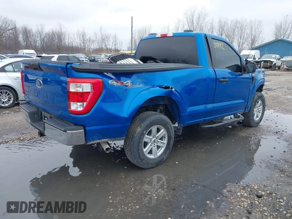 2021 Ford F-150 XL with VIN 1FTMF1EB3MKF07453, listed as a IAAI auction lot 42050992 with 26,398 mi miles and . Bid and sale history available at DreamBid. Image 4.