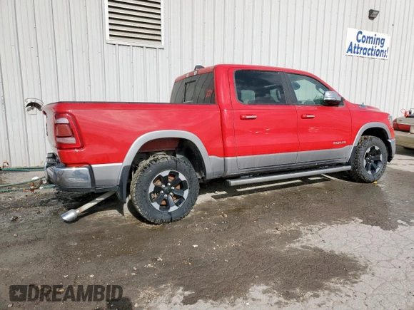 2019 Ram 1500 Laramie z VIN 1C6SRFJT9KN580498, wystawiony jako Copart lot #60328285 z przebiegiem 171 520 mil mil oraz Szkoda całkowita • Salvage title. Historia ofert i sprzedaży dostępna na DreamBid. Obrazek 3.