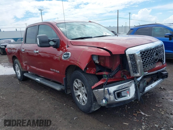 2017 Nissan Titan SV with VIN 1N6AA1E66HN563991, listed as a IAAI auction lot 42639581 with 183,449 mi miles and . Bid and sale history available at DreamBid. Image 1.