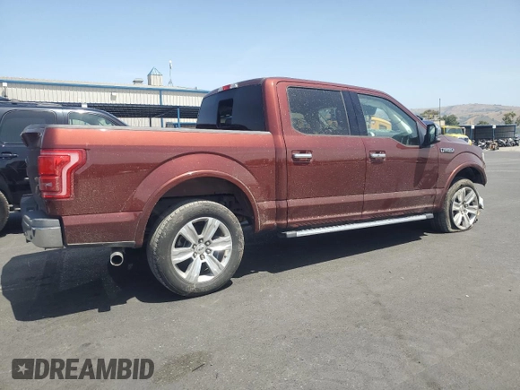 2015 Ford F-150 XL with VIN 1FTEW1CF8FKE77315, listed as a Copart auction lot 57329055 with 138,552 mi miles and Salvage title. Bid and sale history available at DreamBid. Image 3.
