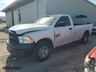 2019 Ram 1500 Classic Tradesman with VIN 3C6JR6DG9KG662332, listed as a Copart auction lot 42805525 with 63,285 mi miles and Salvage Title. Bid and sale history available at carsss.com. Image 1.