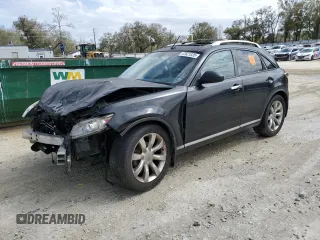 2006 Infiniti FX35 with VIN JNRAS08W16X206225, listed as a Copart auction lot 47621835 with 212,101 mi miles and Salvage Title. Bid and sale history available at carsss.com. Image 1.