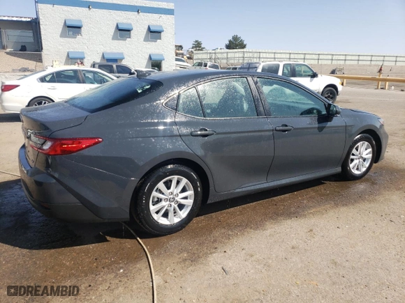 2025 Toyota Camry LE with VIN 4T1DAACK9SU526653, listed as a Copart auction lot 52379845 with 14,730 mi miles and Clean Title. Bid and sale history available at carsss.com. Image 3.