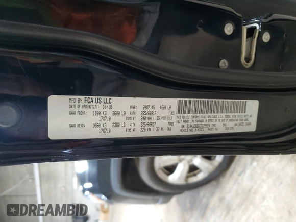 2019 Jeep Compass Latitude z VIN 3C4NJDBB6KT629924, wystawiony jako Copart lot #52282615 z przebiegiem 84 373 mil mil oraz Szkoda całkowita • Salvage title. Historia ofert i sprzedaży dostępna na DreamBid. Obrazek 16.