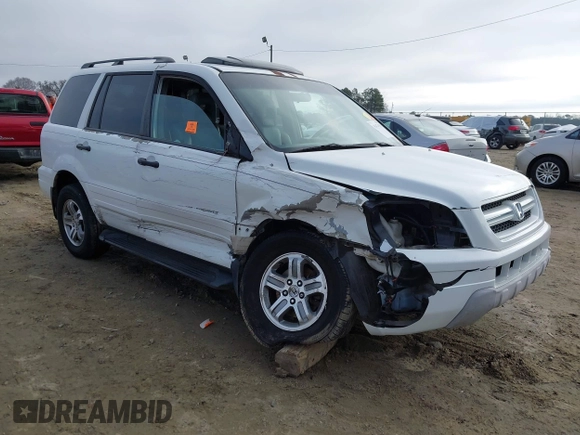 2005 Honda Pilot EX-L z VIN 5FNYF18555B020678, wystawiony jako IAAI lot #41474519 z przebiegiem 250 064 mil mil oraz . Historia ofert i sprzedaży dostępna na DreamBid. Obrazek 1.
