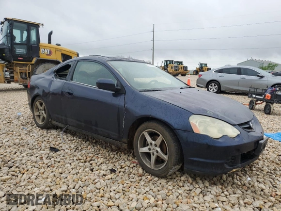 2002 Acura RSX Manual with VIN JH4DC53822C009788, listed as a Copart auction lot 50845835 with 0 mi miles and Salvage Title. Bid and sale history available at carsss.com. Image 4.