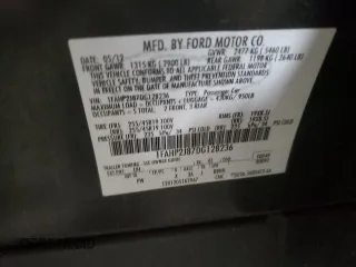 2013 Ford Taurus Limited with VIN 1FAHP2J87DG128236, listed as a Copart auction lot 86337974 with Not provided miles and Salvage title. Bid and sale history available at DreamBid. Image 12.
