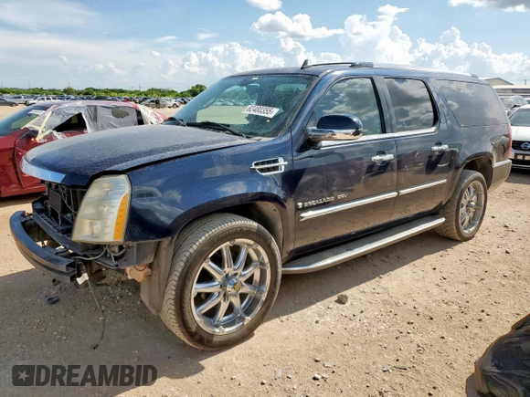 2007 Cadillac Escalade ESV with VIN 1GYFK66857R189183, listed as a Copart auction lot 62480355 with 101,024 mi miles and Clean title. Bid and sale history available at DreamBid. Image 1.