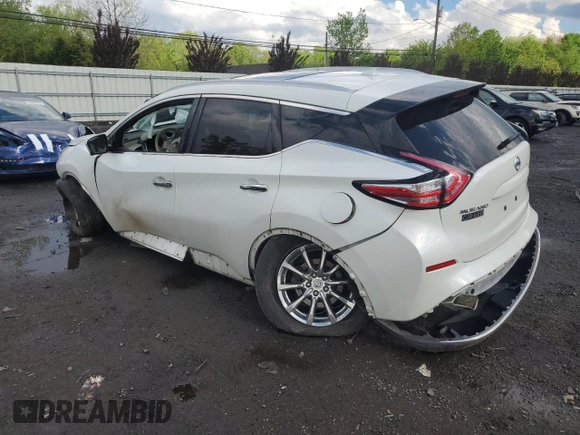 2016 Nissan Murano SL z VIN 5N1AZ2MH3GN128490, wystawiony jako Copart lot #55619185 z przebiegiem 77 174 mil mil oraz Szkody całkowita. Historia ofert i sprzedaży dostępna na DreamBid. Obrazek 2.