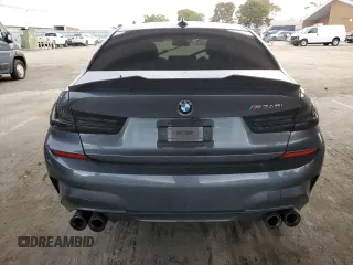 2021 BMW 3 Series M340i with VIN 3MW5U7J05M8C17621, listed as a Copart auction lot 49917805 with 0 mi miles and Salvage Title. Bid and sale history available at carsss.com. Image 6.