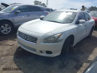 2010 Nissan Maxima 3.5 SV with VIN 1N4AA5AP9AC859555, listed as a IAAI auction lot 41837455 with 1 mi miles. Bid and sale history available at carsss.com. Image 2.