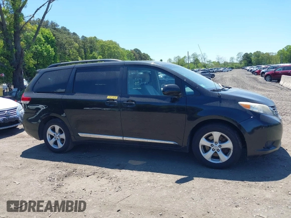 2014 Toyota Sienna LE AAS with VIN 5TDKK3DC6ES453200, listed as a IAAI auction lot 42277928 with 347,887 mi miles and . Bid and sale history available at DreamBid. Image 13.