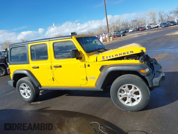 2021 Jeep Wrangler Unlimited Sport S with VIN 1C4HJXDG7MW769209, listed as a IAAI auction lot 41489629 with 37,782 mi miles. Bid and sale history available at carsss.com. Image 13.