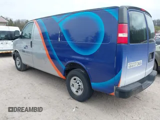 2010 Chevrolet Express Cargo Van with VIN 1GCZGFBA5A1170099, listed as a IAAI auction lot 42155958 with 400,854 mi miles. Bid and sale history available at carsss.com. Image 3.