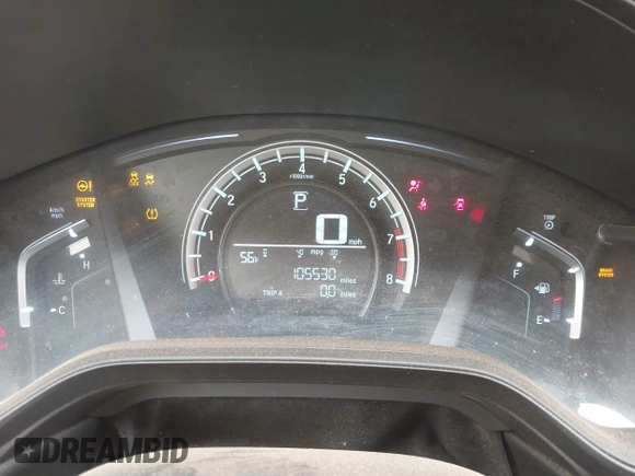 2019 Honda CR-V LX with VIN 2HKRW5H35KH416522, listed as a IAAI auction lot 41799146 with 105,530 mi miles and . Bid and sale history available at DreamBid. Image 7.