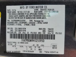 2017 Ford Mustang V6 with VIN 1FATP8EM9H5255950, listed as a Copart auction lot 85610664 with 53,589 mi miles and Salvage Title. Bid and sale history available at carsss.com. Image 12.
