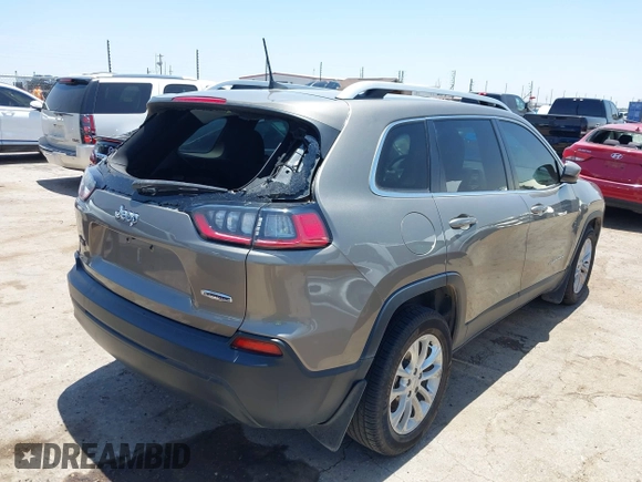 2019 Jeep Cherokee Latitude with VIN 1C4PJLCB7KD365667, listed as a IAAI auction lot 42504207 with 68,106 mi miles and . Bid and sale history available at DreamBid. Image 4.