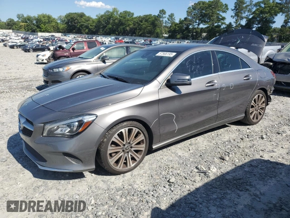 2019 Mercedes-Benz CLA 250 with VIN WDDSJ4EB4KN750178, listed as a Copart auction lot 57566195 with 62,918 mi miles and Salvage title. Bid and sale history available at DreamBid. Image 1.