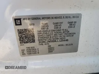 2020 Chevrolet Trax LS z VIN 3GNCJNSB8LL129446, wystawiony jako Copart lot #56025605 z przebiegiem 41 326 mil mil oraz Czysty tytuł • Clean title. Historia ofert i sprzedaży dostępna na DreamBid. Obrazek 14.