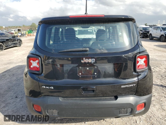 2018 Jeep Renegade Sport с VIN ZACCJBAH2JPG69621, выставлен на аукционе Copart как лот 84958884 с пробегом 62 519 миль миль и Чистый • Clean title. История ставок и продаж доступна на DreamBid. Изображение 6.