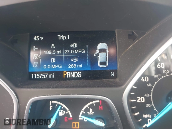 2017 Ford Escape SE with VIN 1FMCU9GD1HUD23228, listed as a IAAI auction lot 42074213 with 115,757 mi miles. Bid and sale history available at carsss.com. Image 15.