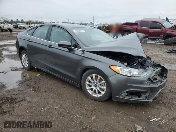2018 Ford Fusion S with VIN 3FA6P0G73JR164990, listed as a Copart auction lot 45962225 with 0 mi miles and Salvage Title. Bid and sale history available at carsss.com. Image 4.