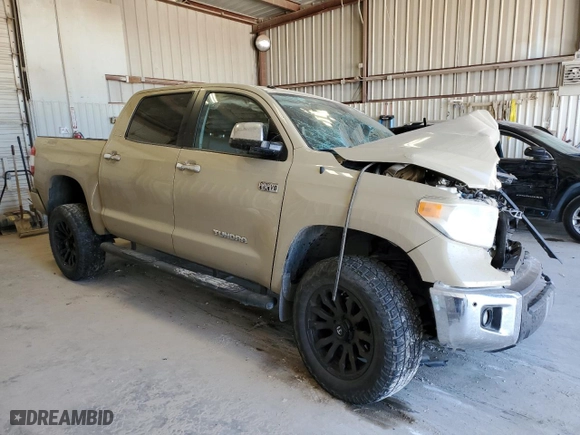 2017 Toyota Tundra 4WD Limited with VIN 5TFHW5F11HX638100, listed as a Copart auction lot 48667665 with 0 mi miles and Non Repairable. Bid and sale history available at carsss.com. Image 4.