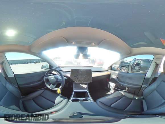 2022 Tesla Model Y Long Range with VIN 7SAYGAEE6NF506405, listed as a Copart auction lot 50392655 with 36,866 mi miles and Salvage Title. Bid and sale history available at DreamBid. Image 14.