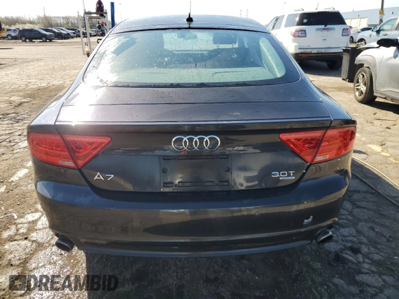 2013 Audi A7 Premium Plus with VIN WAUYGAFC3DN113081, listed as a Copart auction lot 53844345 with 99,046 mi miles and Clean title. Bid and sale history available at DreamBid. Image 6.