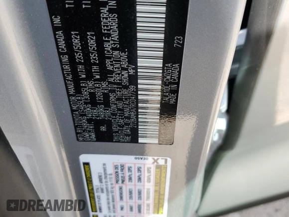 2024 Lexus RX with VIN 2T2BAMBA7RC047799, listed as a Copart auction lot 84478494 with 1,943 mi miles and Salvage Title. Bid and sale history available at carsss.com. Image 14.