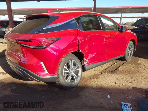 2023 Lexus RX with VIN 2T2BBMCA1PC005427, listed as a IAAI auction lot 41302169 with 15,962 mi miles. Bid and sale history available at carsss.com. Image 4.