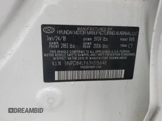 2018 Hyundai Elantra SEL with VIN 5NPD84LF6JH315648, listed as a Copart auction lot 52298225 with 209,463 mi miles and Non Repairable. Bid and sale history available at DreamBid. Image 12.
