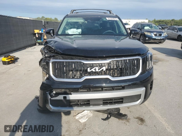 2025 Kia Telluride EX with VIN 5XYP34GC5SG568304, listed as a Copart auction lot 61524815 with 12,491 mi miles and Salvage title. Bid and sale history available at DreamBid. Image 5.
