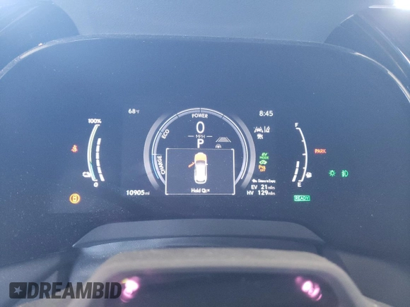 2024 Lexus RX 450h+ Luxury with VIN JTJCJMGA5R2012434, listed as a Copart auction lot 58835645 with 10,905 mi miles and Salvage title. Bid and sale history available at DreamBid. Image 9.