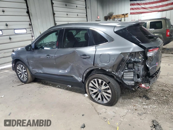 2021 Ford Escape Titanium Hybrid z VIN 1FMCU9DZ8MUA56194, wystawiony jako Copart lot #51427475 z przebiegiem 40 471 mil mil oraz Szkoda całkowita • Salvage title. Historia ofert i sprzedaży dostępna na DreamBid. Obrazek 2.