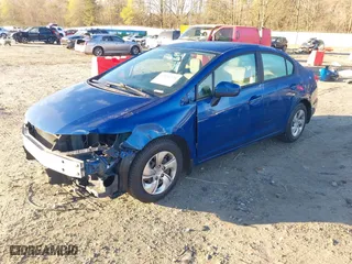 2014 Honda Civic Sedan LX with VIN 19XFB2F57EE077207, listed as a IAAI auction lot 41854326 with 128,068 mi miles. Bid and sale history available at carsss.com. Image 18.