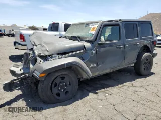 2018 Jeep Wrangler Unlimited Sport with VIN 1C4HJXDG6JW297676, listed as a Copart auction lot 63858435 with 93,380 mi miles and Clean title. Bid and sale history available at DreamBid. Image 1.