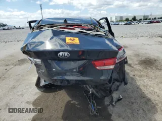 2018 Kia Optima LX with VIN 5XXGT4L37JG244229, listed as a Copart auction lot 53230505 with 0 mi miles and Salvage Title. Bid and sale history available at carsss.com. Image 6.