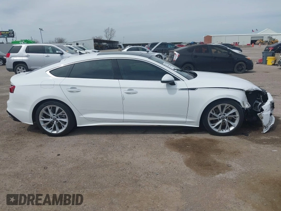 2021 Audi A5 Sportback Premium with VIN WAUABCF5XMA008431, listed as a IAAI auction lot 41801855 with 24,226 mi miles. Bid and sale history available at carsss.com. Image 13.