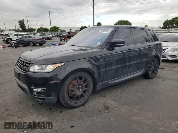 2016 Land Rover Range Rover Sport HSE with VIN SALWR2PF3GA656406, listed as a Copart auction lot 56692815 with 88,165 mi miles and Clean Title. Bid and sale history available at DreamBid. Image 1.