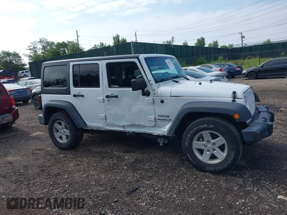 2016 Jeep Wrangler Unlimited Sport z VIN 1C4HJWDG7GL166003, wystawiony jako IAAI lot #42549551 z przebiegiem 96 760 mil mil oraz . Historia ofert i sprzedaży dostępna na DreamBid. Obrazek 13.