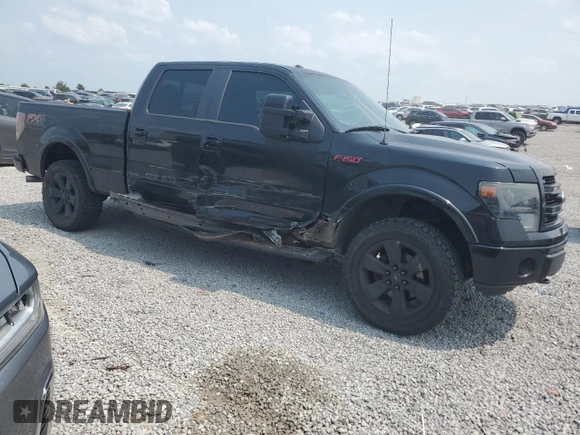 2013 Ford F-150 XL with VIN 1FTFW1ET3DFB93118, listed as a Copart auction lot 59396855 with 242,947 mi miles and Salvage title. Bid and sale history available at DreamBid. Image 4.