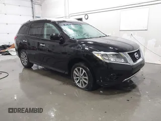 2014 Nissan Pathfinder SV with VIN 5N1AR2MM9EC699813, listed as a IAAI auction lot 41217109 with 106,465 mi miles. Bid and sale history available at carsss.com. Image 1.