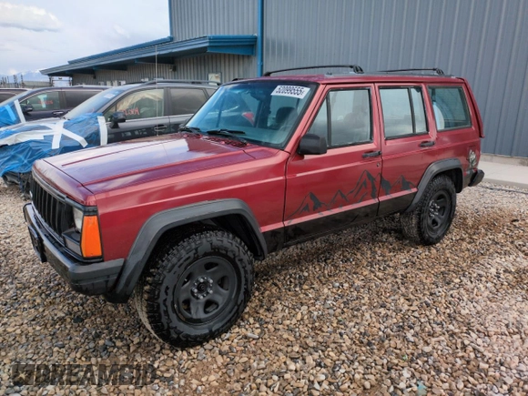 1996 Jeep Cherokee Sport with VIN 1J4FJ68S6TL171056, listed as a Copart auction lot 52099555 with 250,089 mi miles and Salvage Title. Bid and sale history available at carsss.com. Image 1.