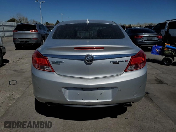 2011 Buick Regal CXL Turbo TO7 with VIN W04G15GV6B1077778, listed as a Copart auction lot 50821725 with 125,743 mi miles and Clean Title. Bid and sale history available at carsss.com. Image 6.
