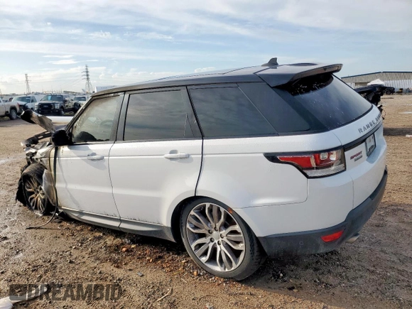2016 Land Rover Range Rover Sport Dynamic with VIN SALWR2EF2GA103958, listed as a Copart auction lot 60882955 with Not provided miles and Non repairable. Bid and sale history available at DreamBid. Image 2.