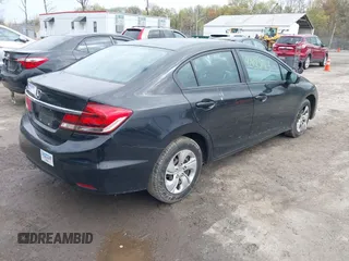 2014 Honda Civic Sedan LX with VIN 2HGFB2F57EH548259, listed as a IAAI auction lot 42025763 with 179,382 mi miles. Bid and sale history available at carsss.com. Image 4.