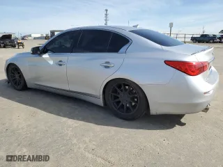 2017 Infiniti Q50 2.0t with VIN JN1CV7APXHM641523, listed as a Copart auction lot 49550185 with 123,400 mi miles and Salvage Title. Bid and sale history available at carsss.com. Image 2.