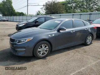 2017 Kia Optima LX with VIN 5XXGT4L39HG149293, listed as a Copart auction lot 59164495 with 61,465 mi miles and Salvage title. Bid and sale history available at DreamBid. Image 1.