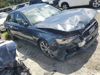 2015 Audi A6 Premium Plus with VIN WAUGFAFC4FN025898, listed as a Copart auction lot 53785675 with 100,892 mi miles and Salvage title. Bid and sale history available at DreamBid. Image 4.